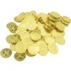 100 Gold Treasure Coins, Pirate 2.5cm Plastic, Lightweight Game Props for Halloween Party, Playing with Friends, Joyful Life (Gold) view 2