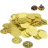 100 Gold Treasure Coins, Pirate 2.5cm Plastic, Lightweight Game Props for Halloween Party, Playing with Friends, Joyful Life (Gold) view 4