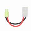 Akozon Large Female to Mini Male Adapter Cable, 13cm Long with 16 AWG HeavyDuty Wire and Silicone Jacket (Otamiya's) (OTA to OTA) view 1
