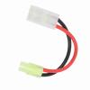 Akozon Large Female to Mini Male Adapter Cable, 13cm Long with 16 AWG HeavyDuty Wire and Silicone Jacket (Otamiya's) (OTA to OTA) view 3