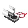 Akozon 540/550 Motor Twin Cooling Fan Heat Sink for 1/10 Scale Electric RC Car -, Excellent Heat Dissipation RC Accessory in Blue (Silver) view 2