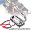 Akozon 540/550 Motor Twin Cooling Fan Heat Sink for 1/10 Scale Electric RC Car -, Excellent Heat Dissipation RC Accessory in Blue (Silver) view 3