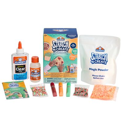 Elmers Stretch 'N Create Dough Kit, 3 Ways to Play, Snack Shack Kit, 9 Count - Perfect for Birthday Party Gift, School Classroom Activity, Kids Craft Summer Fun
