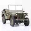 RocHobby 1/6 1941 MB Scaler RC Car, 4x4 Hobby Grade RC Car Mini RC Rock Crawler Military, RC Truck with 550 Brushed Motor, LED Lights for Adults, RS view 2