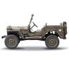 RocHobby 1/6 1941 MB Scaler RC Car, 4x4 Hobby Grade RC Car Mini RC Rock Crawler Military, RC Truck with 550 Brushed Motor, LED Lights for Adults, RS view 3