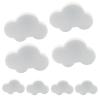 Unlorspy 8Pcs White Cloud Shape Soft Rubber Knobs,54 x 35mm Cloud Cartoon Kids Room Knob Cloud Shape Kids Dresser Knobs Handle with Screws for Kids Room/Study Room/Cabinet/Dresser/Cupboards view 1