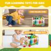 Teekdeer 9 in 1 Montessori Toys for 1 Year Old, Wooden Hammering Pounding Toy Game with Xylophone for Toddlers 1-3, Gears and Carrot Harvest,1 Year Old Girl Birthday Gifts, Learing Toys for Babies view 3