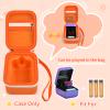 Case for Bitzee Interactive Toy Digital Pet and Case, Hard Carrying Holder for Virtual Electronic Pets React to Touch, Protective Container for AA Batteries and Other Accessories (Box Only)-Orange view 2