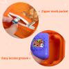 Case for Bitzee Interactive Toy Digital Pet and Case, Hard Carrying Holder for Virtual Electronic Pets React to Touch, Protective Container for AA Batteries and Other Accessories (Box Only)-Orange view 3