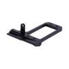 1/10 RC F10 Portal Axle Servo Mount, Aluminum CNC Front Axle BAT Servo Mount Low Center of Gravity for 1/10 RC Crawler Vanquish VS4-10 Phoenix F10 Portal Axle LCG Chassis DIY Upgrades (Black) view 2