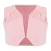 Yruioon Kids Western Rodeo Cowboy Fringe Open Front Vest Coat Theme Party Dress Up Pink A 16 Years view 3