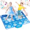 Joyvalley Kids Dance Mat Toys - 2-Player Dance Pad Gifts for Girls Boys Toddlers 3 4 5 6 7 8 9 + Year Old Electronic Dancing Mat Floor Games Toy with Music Light Christmas Birthday Gift (Frozen Blue) view 1