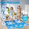 Joyvalley Kids Dance Mat Toys - 2-Player Dance Pad Gifts for Girls Boys Toddlers 3 4 5 6 7 8 9 + Year Old Electronic Dancing Mat Floor Games Toy with Music Light Christmas Birthday Gift (Frozen Blue) view 2