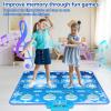 Joyvalley Kids Dance Mat Toys - 2-Player Dance Pad Gifts for Girls Boys Toddlers 3 4 5 6 7 8 9 + Year Old Electronic Dancing Mat Floor Games Toy with Music Light Christmas Birthday Gift (Frozen Blue) view 3