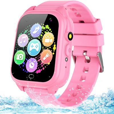 BEIARA Waterproof Kids Smart Watch for 3-12 Years Old Boys Girls Toys with 26 Game Video Camera Pedometer Music Player Alarm Clock Calculator 1.44'' HD Touchscreen Educational Toys Birthdays Gifts
