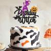 1 Pack Witch Cupcake Toppers - Halloween & Birthday Witch Cupcake Picks for Boy & Girl First Birthday Party Decorations view 2