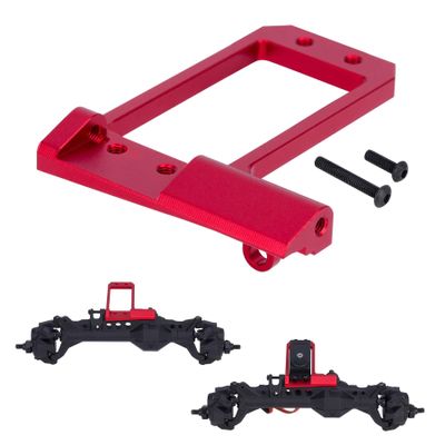 1/10 RC F10 Portal Axle Servo Mount, Aluminum CNC Front Axle BAT Servo Mount Low Center of Gravity for 1/10 RC Crawler Vanquish VS4-10 Phoenix F10 Portal Axle LCG Chassis DIY Upgrades (Red)