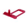 1/10 RC F10 Portal Axle Servo Mount, Aluminum CNC Front Axle BAT Servo Mount Low Center of Gravity for 1/10 RC Crawler Vanquish VS4-10 Phoenix F10 Portal Axle LCG Chassis DIY Upgrades (Red) view 2