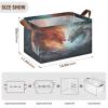 ALAZA Dragon Abstract Magic Rectangular Closet Storage Box Storage Bin Basket Storage Cube with Leather Handles Nursery Storage Laundry Hamper 2 Piece view 3