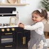 ROBOTIME Play Kitchen for Kids, Wooden Kids Play Kitchen Playset, Toddler Kitchen Pretend Play Set with Marble-Style Countertop, Modern Toy Kitchen for Girls and Boys Ages 3+ view 3