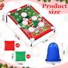 Gemscream Christmas Bean Bag Toss Games with 6 Bean Bags Portable PVC Framed Santa Claus Corn Hole Game Set for Kids Adult Xmas Holiday Theme Outdoor Indoor Game Party view 2
