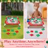 Gemscream Christmas Bean Bag Toss Games with 6 Bean Bags Portable PVC Framed Santa Claus Corn Hole Game Set for Kids Adult Xmas Holiday Theme Outdoor Indoor Game Party view 3