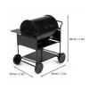1/12 Dollhouse Miniature BBQ Grill Mini BBQ Grill Oven Model RC Car Decoration BBQ Cart Model view 3