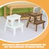 Abaodam Dollhouse Mini Stool 2 Pack Mini Stools for Dollhouse Decor Miniature Furniture view 3