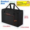 Stacking Game Storage Bag Compatible with Giant Tumble Tower, Replacement Carry Case for Large Tumbling Timber, Organizer Tote for Wooden Blocks (NOT Included), For 52 Pcs under 7.2 x 2.4 x 1.4 in view 3