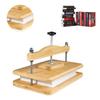 Nuvograin Wooden Book Press, 11.6 x 7.9 Inch Bamboo Book Binding Press for Bookbinding, Portable Bookbinding, Holiday Gift for Thanksgiving and Christmas view 1