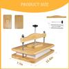 Nuvograin Wooden Book Press, 11.6 x 7.9 Inch Bamboo Book Binding Press for Bookbinding, Portable Bookbinding, Holiday Gift for Thanksgiving and Christmas view 4