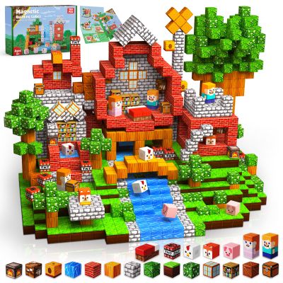 Goody King Magnetic Blocks|150PCS Magnetic Building Blocks Set, Stacking Magnets for Kids, Sensory Toy for STEM Learning Toys for Kids 3+ Boys and Girls Christmas Birthday Easter Gifts