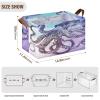 ALAZA Funny Fish Fish Rectangular Closet Storage Box Storage Bin Basket Storage Cube with Leather Handles Nursery Storage Laundry Hamper 2 Piece view 3