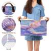 ALAZA 3D Mermaid Starfish Rectangular Closet Storage Box Storage Bin Basket Storage Cube with Leather Handles Nursery Storage Laundry Hamper 2 Piece view 3