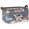 ALAZA Starry Sky Astronaut Space Solar System Universe Rectangular Closet Storage Box Storage Bin Basket Storage Cube with Leather Handles Nursery Storage Laundry Hamper 2 Piece view 1