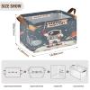 ALAZA Starry Sky Astronaut Space Solar System Universe Rectangular Closet Storage Box Storage Bin Basket Storage Cube with Leather Handles Nursery Storage Laundry Hamper 2 Piece view 3