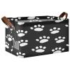 ALAZA Funny Caw Print Animal Rectangular Closet Storage Box Storage Bin Basket Storage Cube with Leather Handles Nursery Storage Laundry Hamper 2 Piece view 1