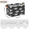 ALAZA Funny Caw Print Animal Rectangular Closet Storage Box Storage Bin Basket Storage Cube with Leather Handles Nursery Storage Laundry Hamper 2 Piece view 3