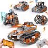 5in1 STEM Building Toys for Kids 6-14, Remote & APP Controlled Mech Robots/Heavy Tanks/Tracked Racer STEM Building Kit for Kid Science Learning, 552 Pcs DIY Erector Sets Gifts for Boys & Girls view 1