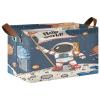 ALAZA Astronaut Solar System Universe Space Planet Rectangular Closet Storage Box Storage Bin Basket Storage Cube with Leather Handles Nursery Storage Laundry Hamper 2 Piece view 1