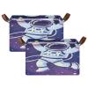 ALAZA Astronaut Solar System Universe Galaxy Nebula Space Rectangular Closet Storage Box Storage Bin Basket Storage Cube with Leather Handles Nursery Storage Laundry Hamper 2 Piece view 2
