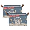 ALAZA Cartoon Astronaut Solar System Planet Hello World Rectangular Closet Storage Box Storage Bin Basket Storage Cube with Leather Handles Nursery Storage Laundry Hamper 2 Piece view 2