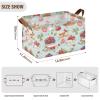 ALAZA Cake Strawberry Fruit Rectangular Closet Storage Box Storage Bin Basket Storage Cube with Leather Handles Nursery Storage Laundry Hamper 2 Piece view 3