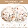 120 PCS Wildflower Party Decorations Birthday Party Supplies Including Plates, Cups, Napkins, Tableware for Wildflower Decorations, 20 Servings view 3