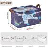 ALAZA Astronaut Planet Starry Solar System Universe Rectangular Closet Storage Box Storage Bin Basket Storage Cube with Leather Handles Nursery Storage Laundry Hamper 2 Piece view 3