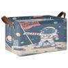 ALAZA Cute Astronaut Solar System Hello World Space Rectangular Closet Storage Box Storage Bin Basket Storage Cube with Leather Handles Nursery Storage Laundry Hamper 2 Piece view 1