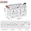 ALAZA Blue Star Rectangular Closet Storage Box Storage Bin Basket Storage Cube with Leather Handles Nursery Storage Laundry Hamper 2 Piece view 3