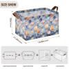 ALAZA Painting Solar System Planet Rectangular Closet Storage Box Storage Bin Basket Storage Cube with Leather Handles Nursery Storage Laundry Hamper 2 Piece view 3