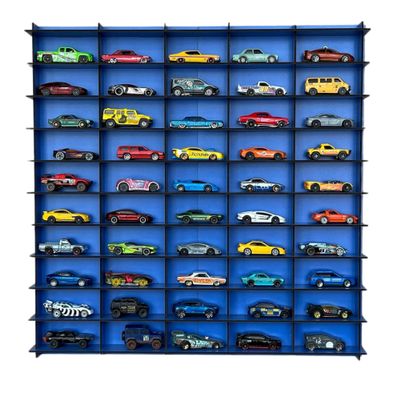 50 Car 1/64 Model Car Display Case ,Toy Car Storage Organizer,Cars Storage Showcase,1/64 Car Shelves,Wall Mounted Display Case,Toy Car Organizer