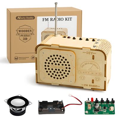 STEM Toys for Kids Age 8-14, Science Kits Educational DIY Radio Building Set - Wooden 3D Puzzle Electronics for 8-12 Year Olds